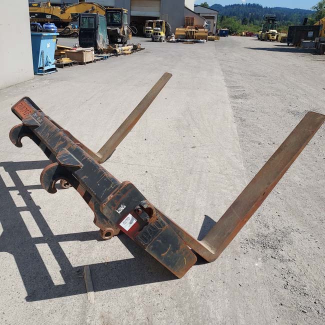 Good Used FORKS - PALLET QUICK ATTACH 61-0434 6